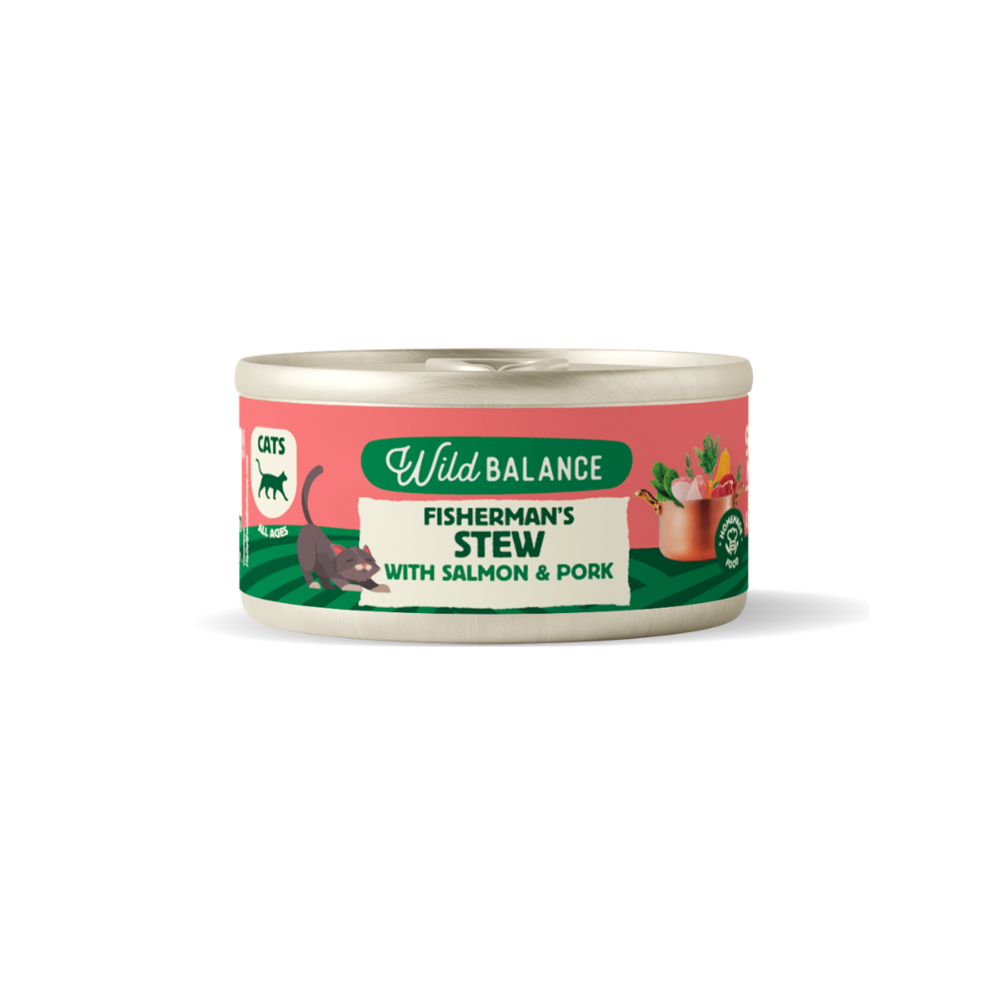 Wild Balance konservai katems su lasisa ir kiauliena