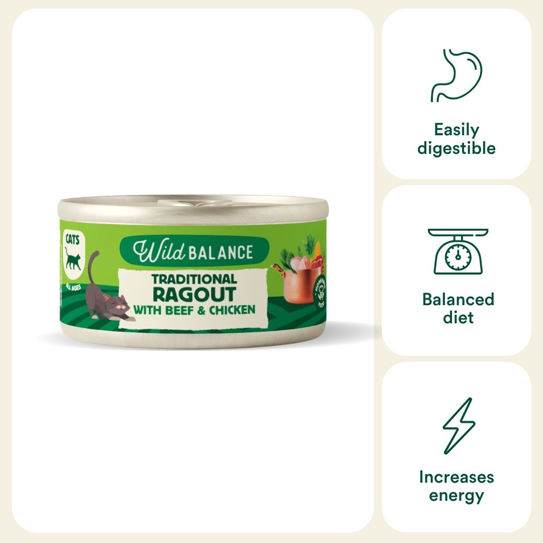Wild Balance Wet Cat Food with Beef and Chicken