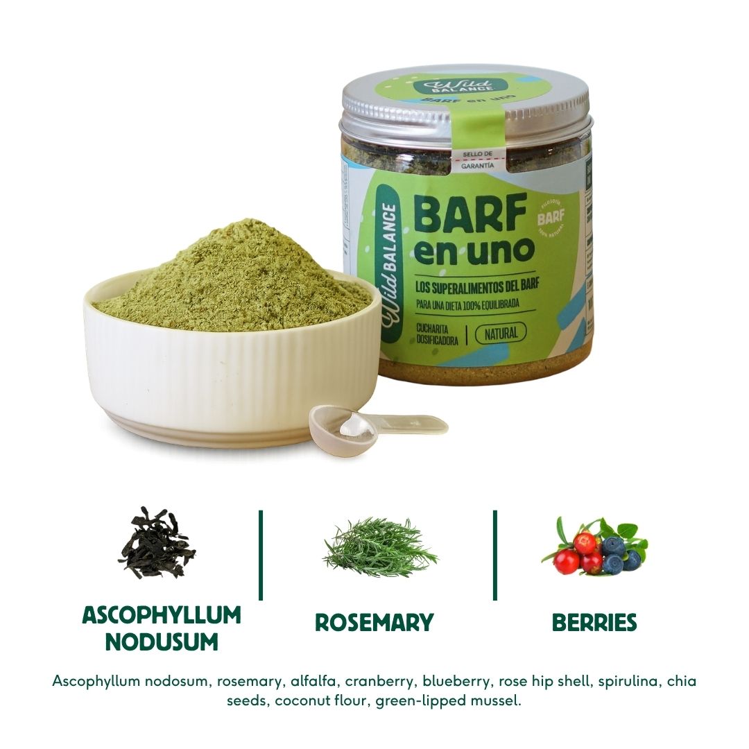 Food supplement for dogs to supplement BARF diet "Wild Balance Barf in One"