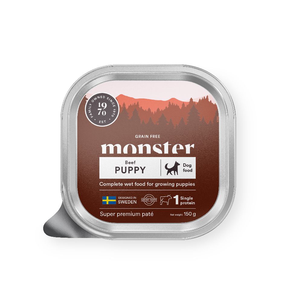 Monster wet food for young puppies
