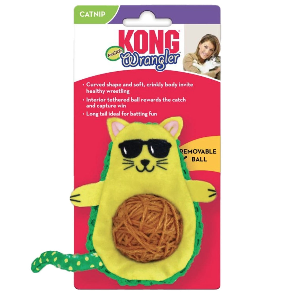 KONG Wrangler AvoCATo toy