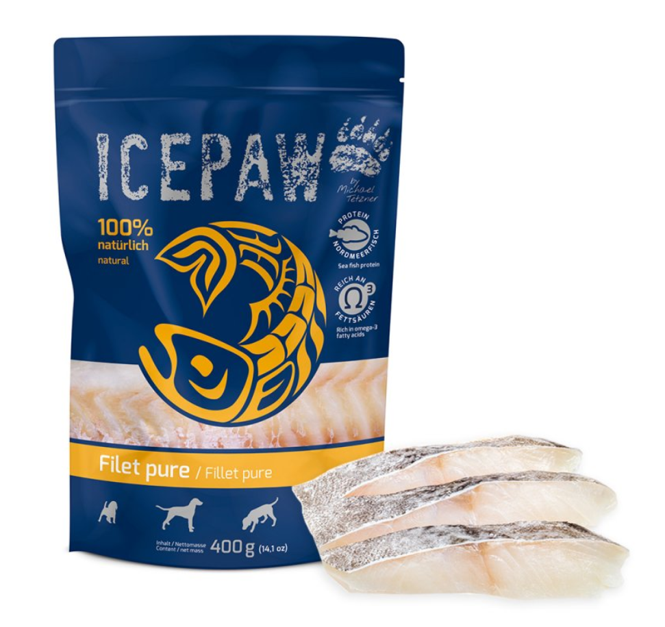 Pâté for dogs with cod "Icepaw Fillet Pure"