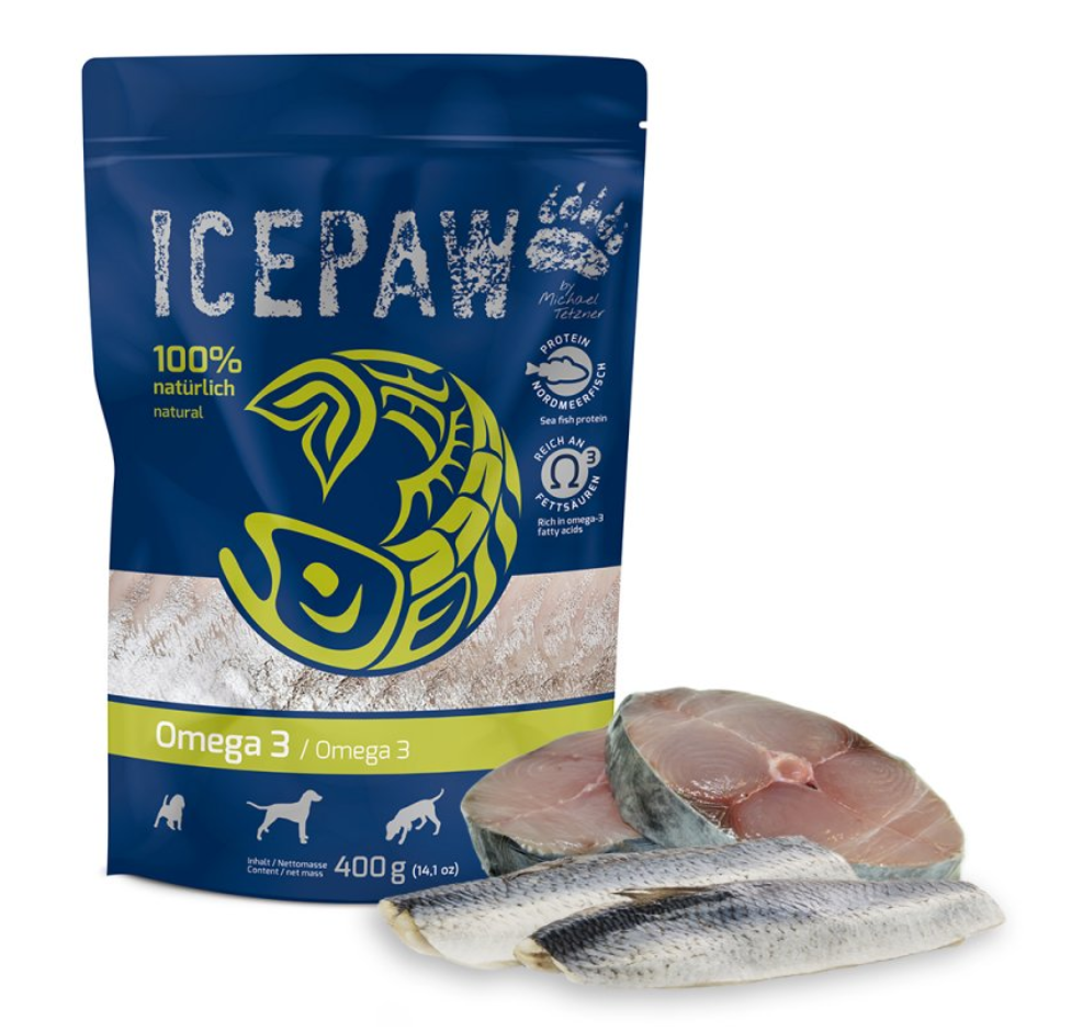 Pate for dogs with mackerel and herring "Icepaw Omega 3"