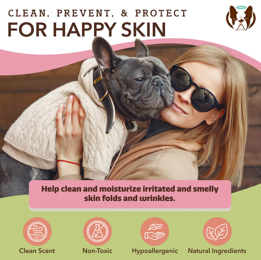Natural Dog Company Wrinkle Wipes