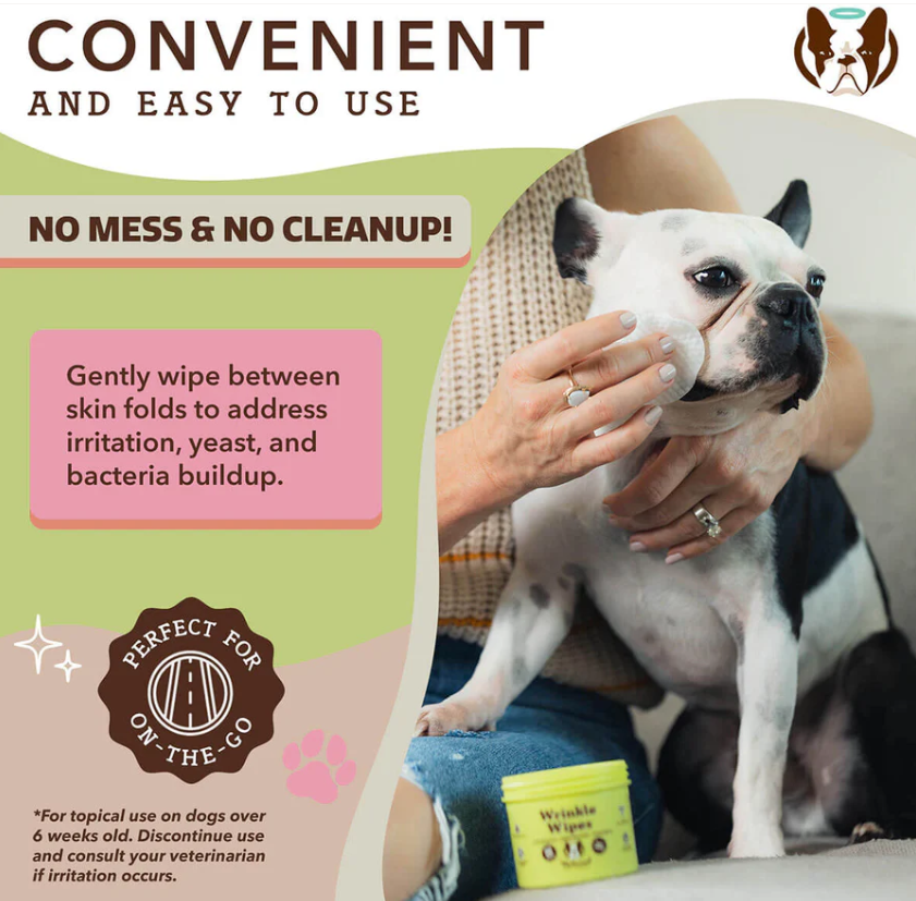 Natural Dog Company Wrinkle Wipes