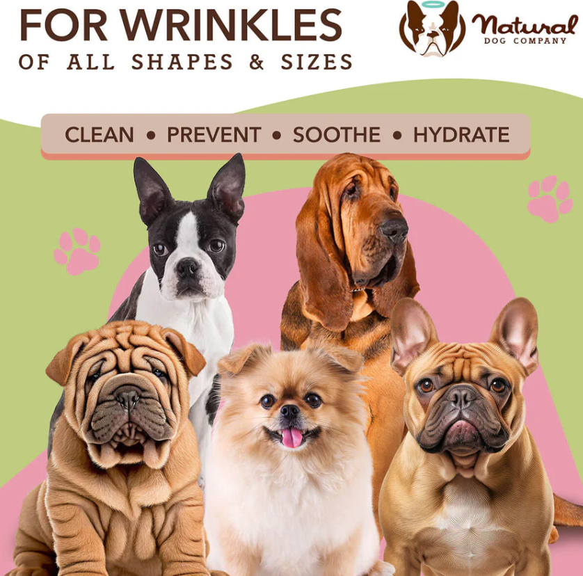 Natural Dog Company Wrinkle Wipes