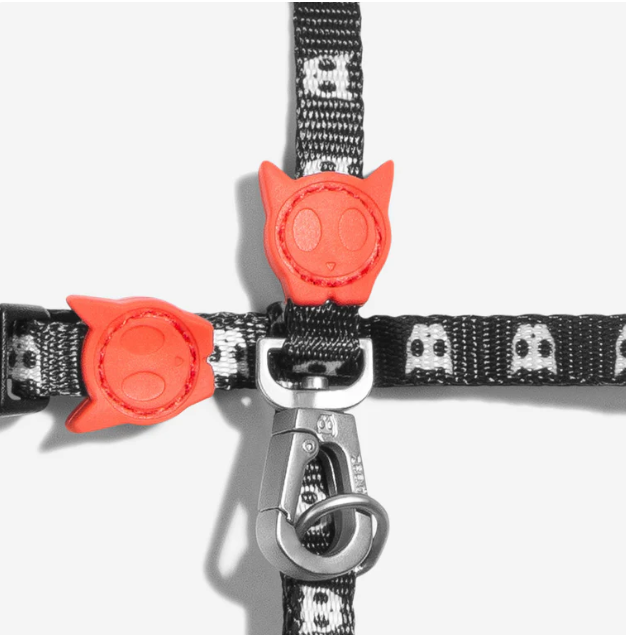 Harness with leash "Zee.Cat Skull"