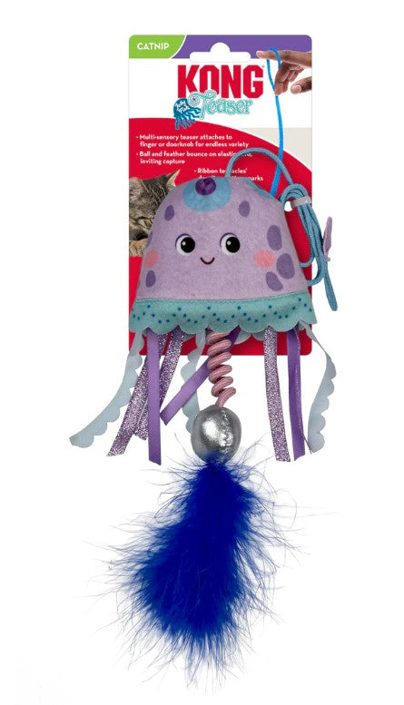 KONG Teaser Jelly Fish Cat Toy