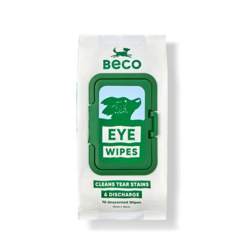 "Beco" Wet Bamboo Fibre Eye Wipes for Dogs (Fragrance-Free)