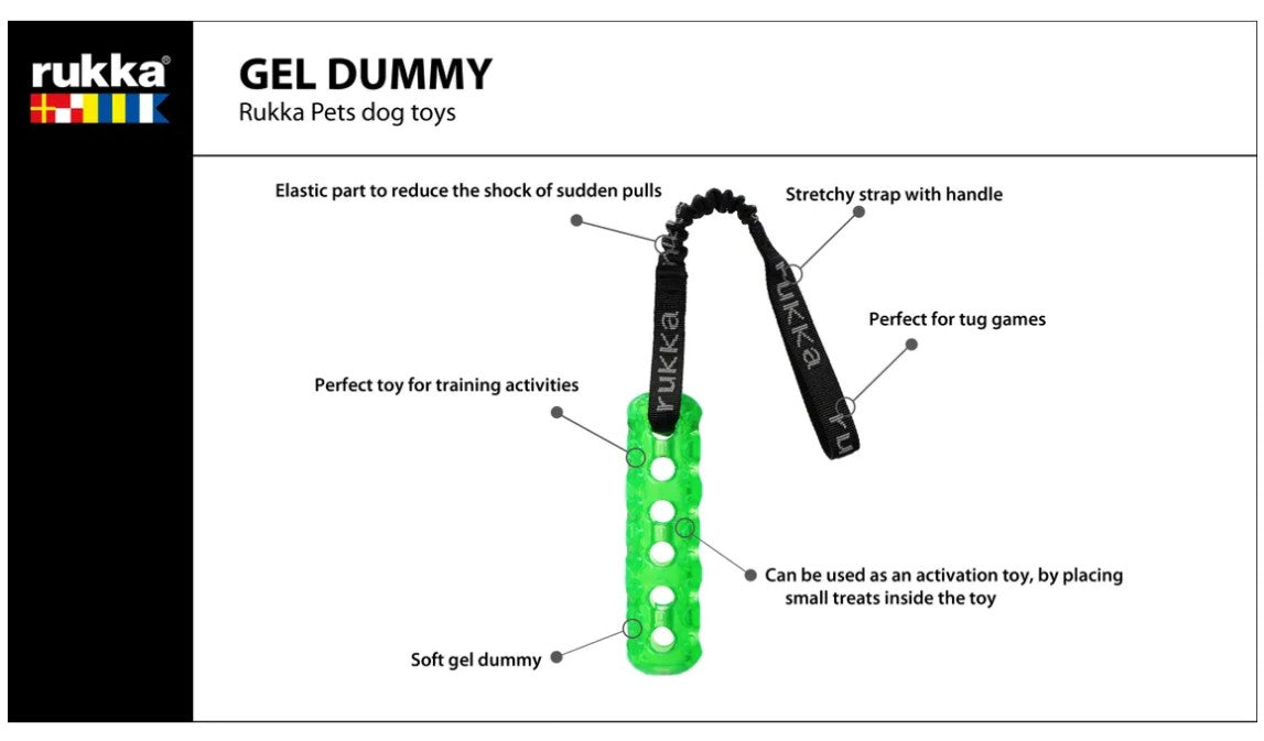 Rukka Pets Gel Dummy Tug Toy for Dogs