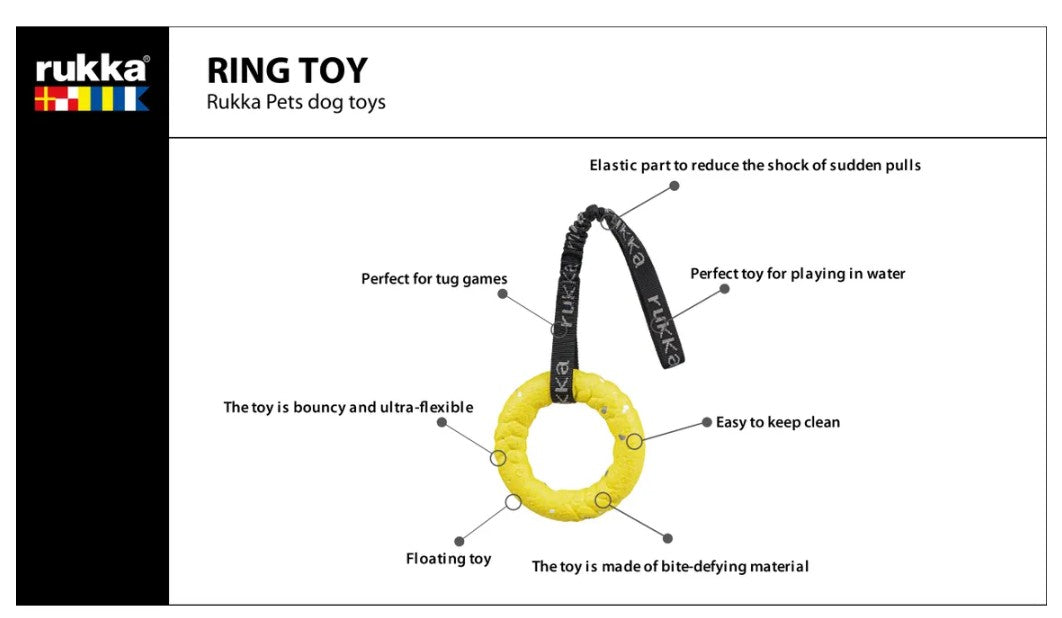 Rukka Pets Ring Toy Tug Toy for Dogs