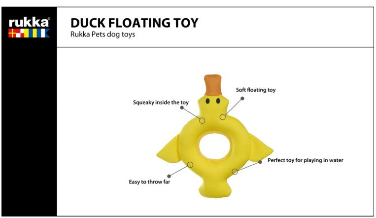 Rukka Pets Duck Floating Toy for dogs