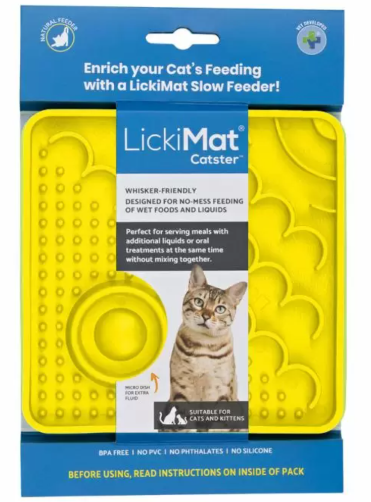 LickiMat Catster cat licking mat