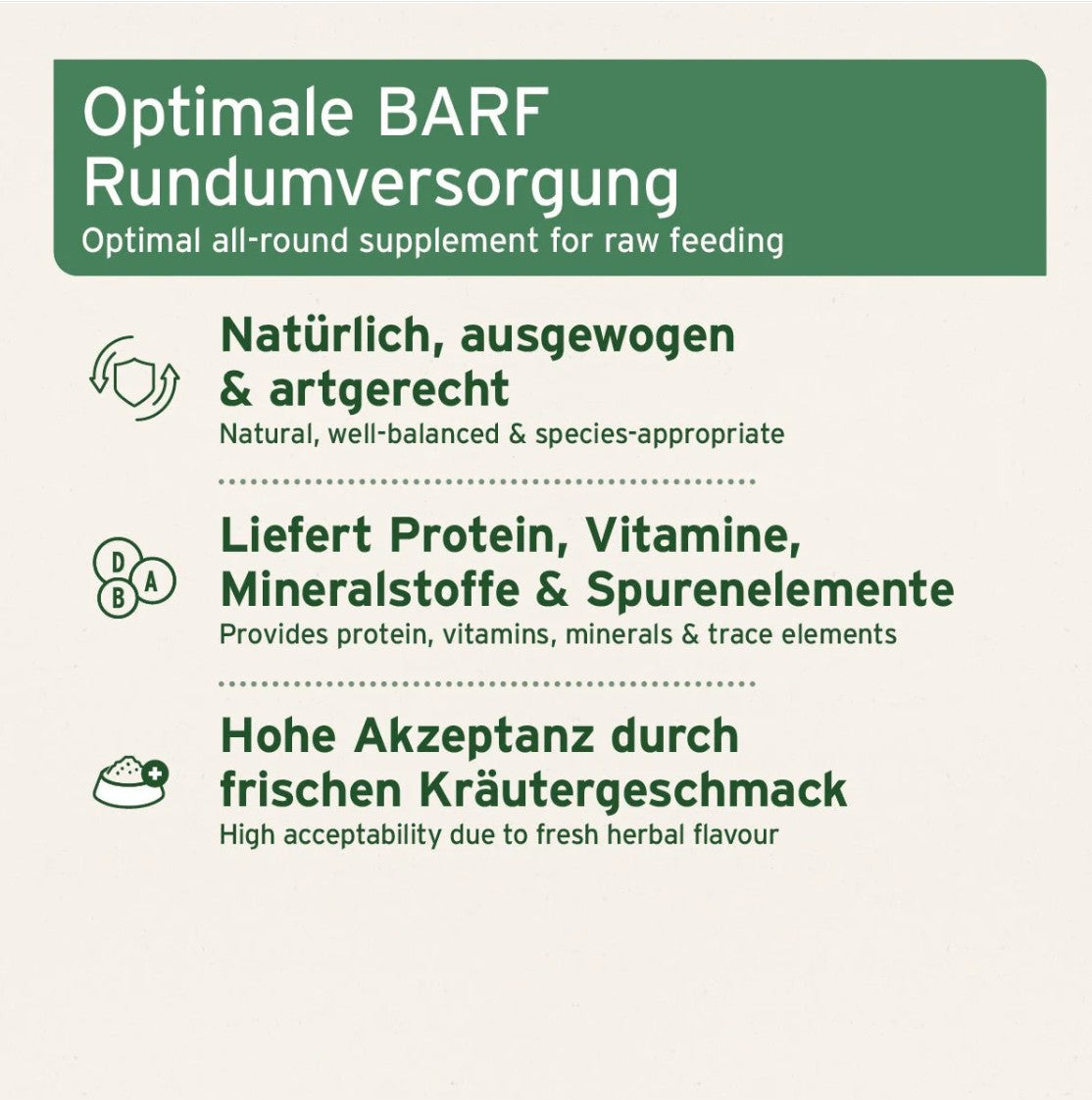 Food supplement for dogs - raw food supplement mixture "Aniforte BARF Complete"