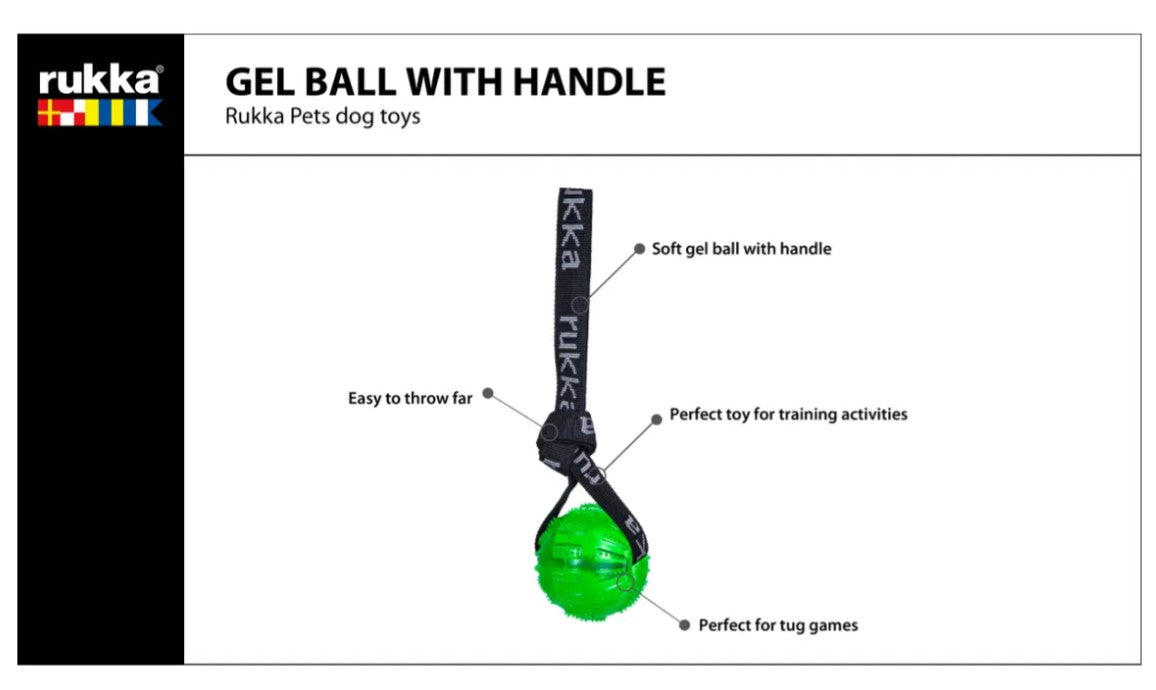 Rukka Pets Gel Ball Tug Toy for Dogs