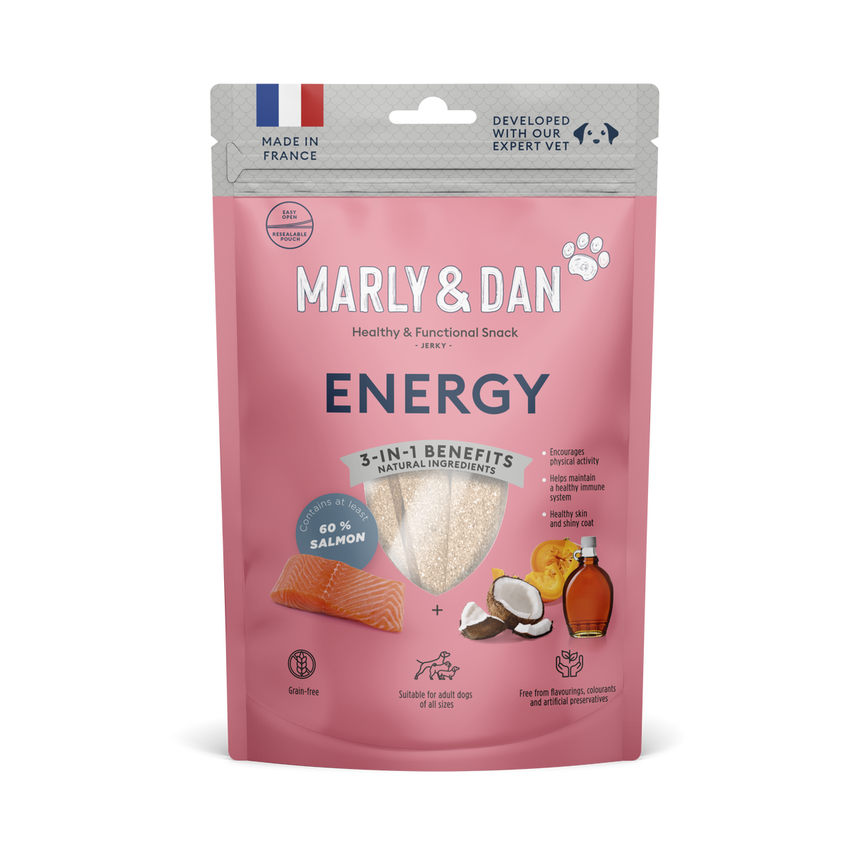 Marly & Dan jerky treats for dogs ENERGY