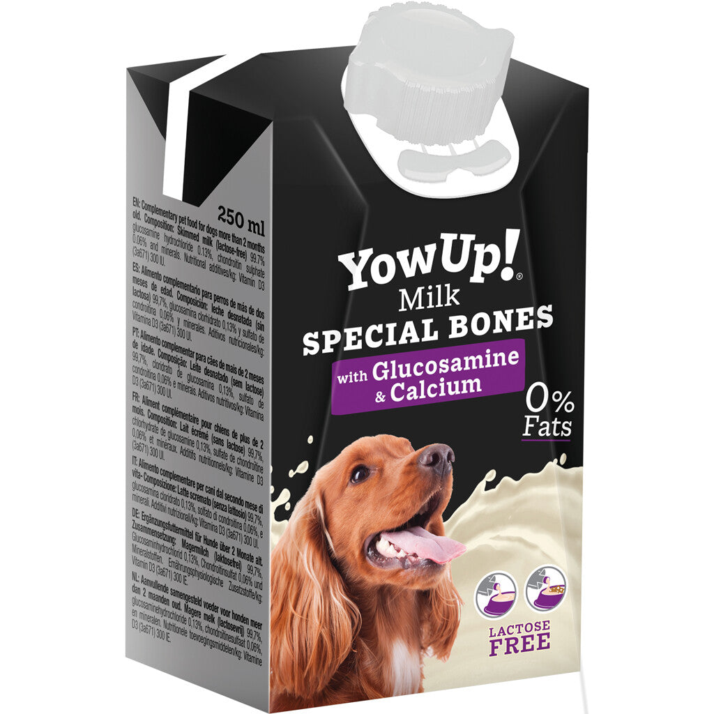 Milk drink for dogs with glucosamine and calcium YowUp! Milk Special Bones