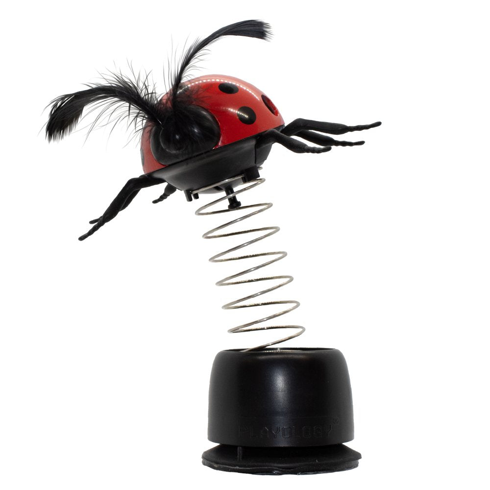 Skanėstais užpildomas žaislas katėms "Playology Ladybug Treater"