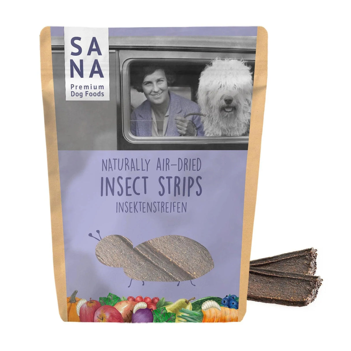Dog treat insect strips with glucosamine Sana Dog