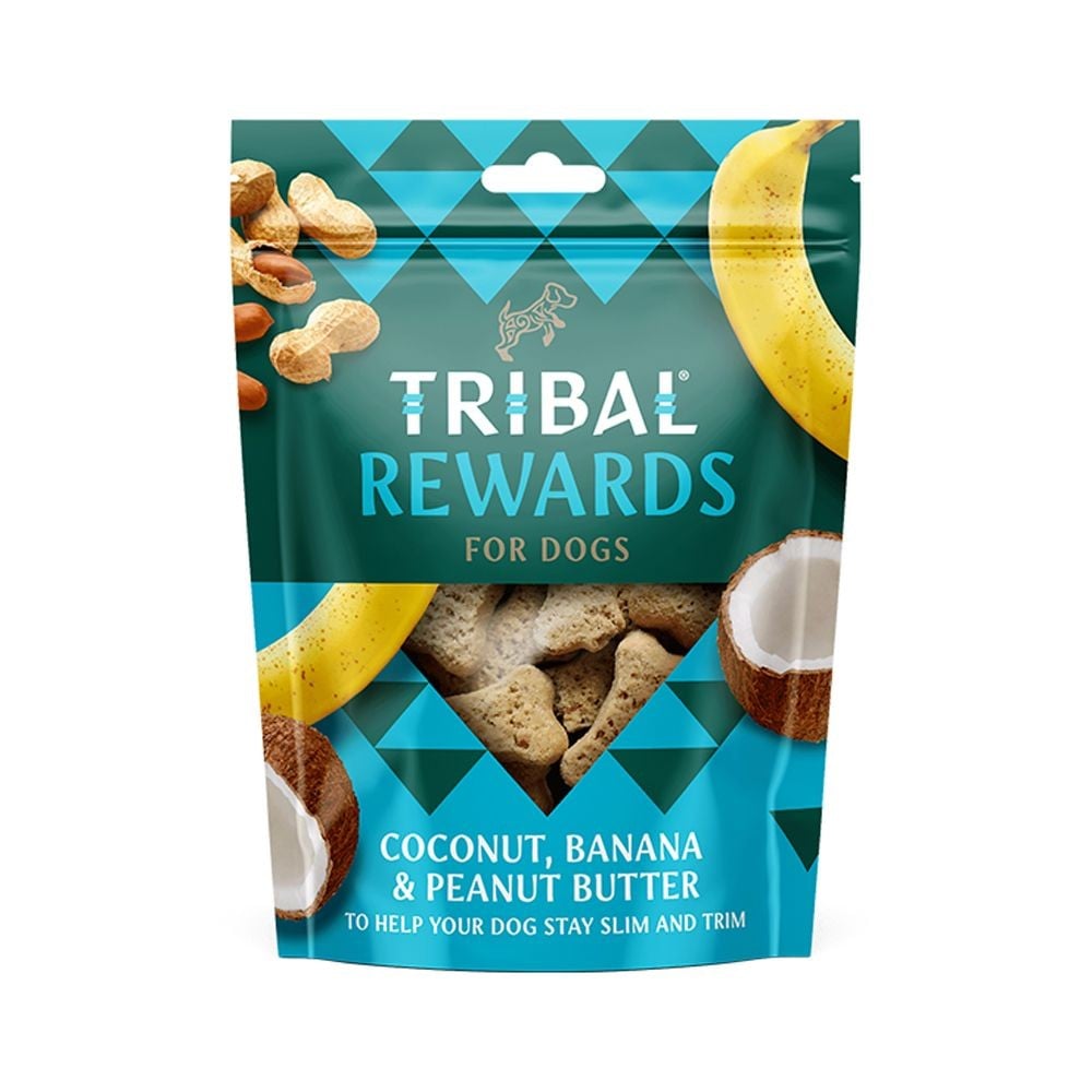 Tribal Rewards Dog Biscuits with Coconut, Banana, and Peanut Butter