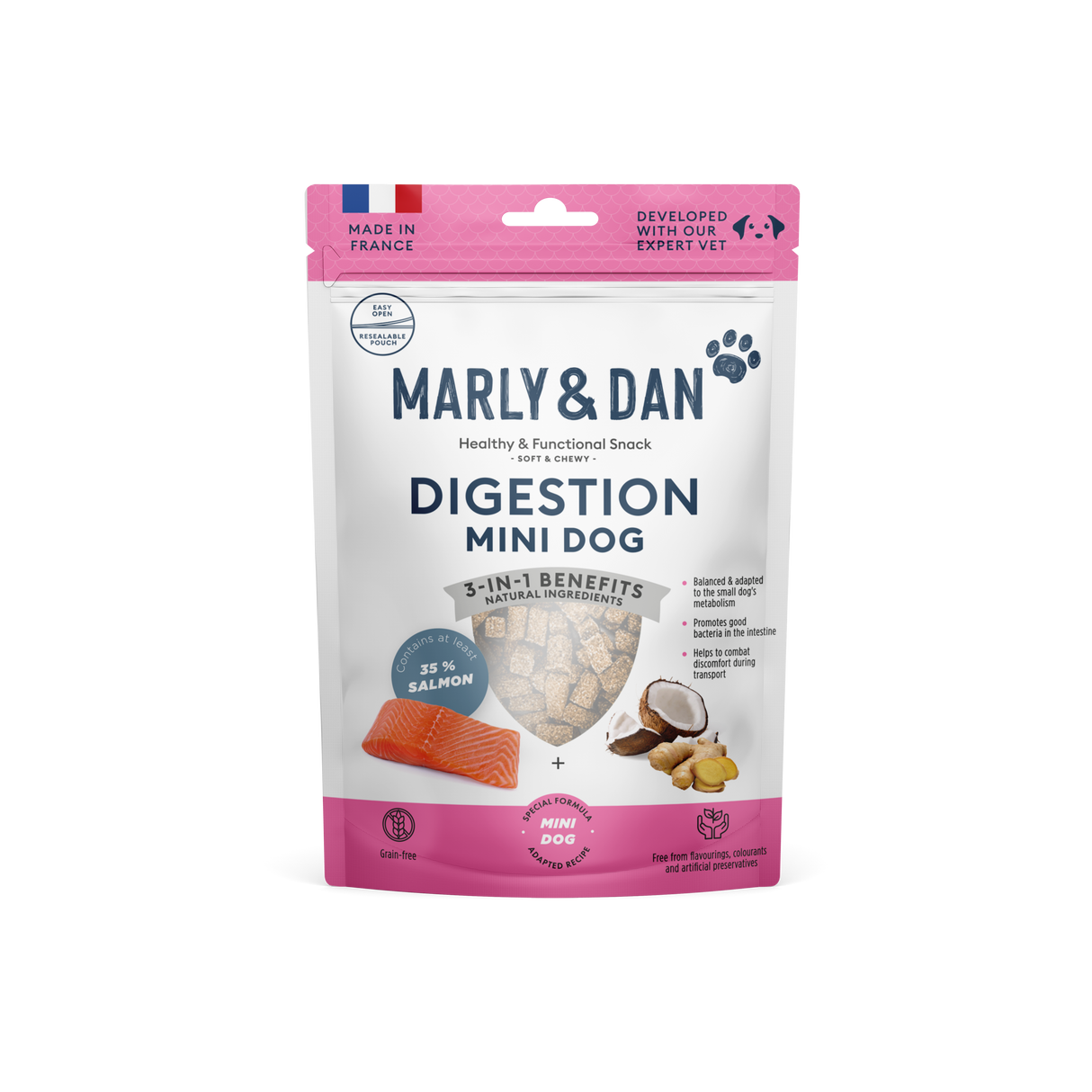 Marly & Dan soft treats for small dogs DIGESTION