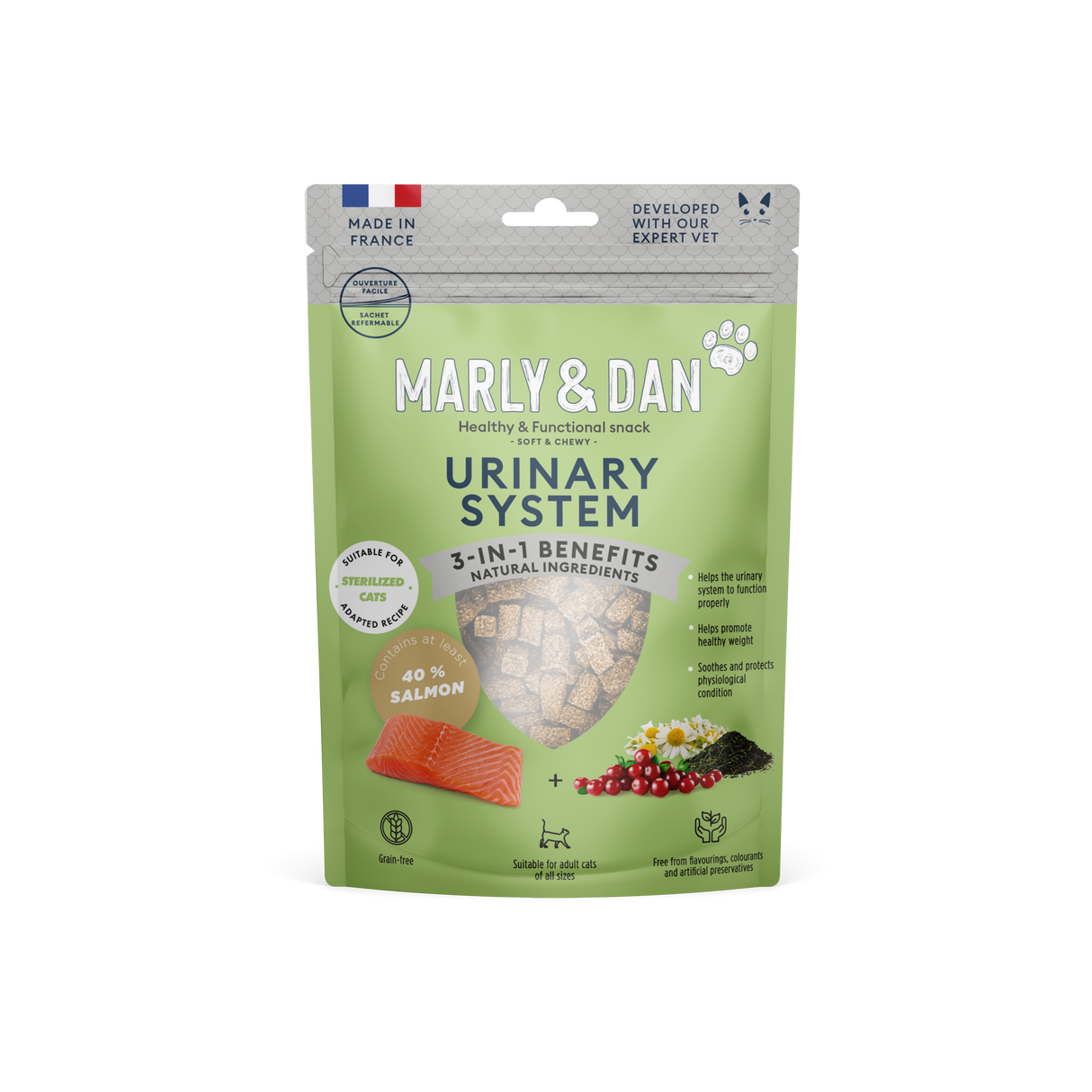 Marly & Dan soft treats for cats URINARY