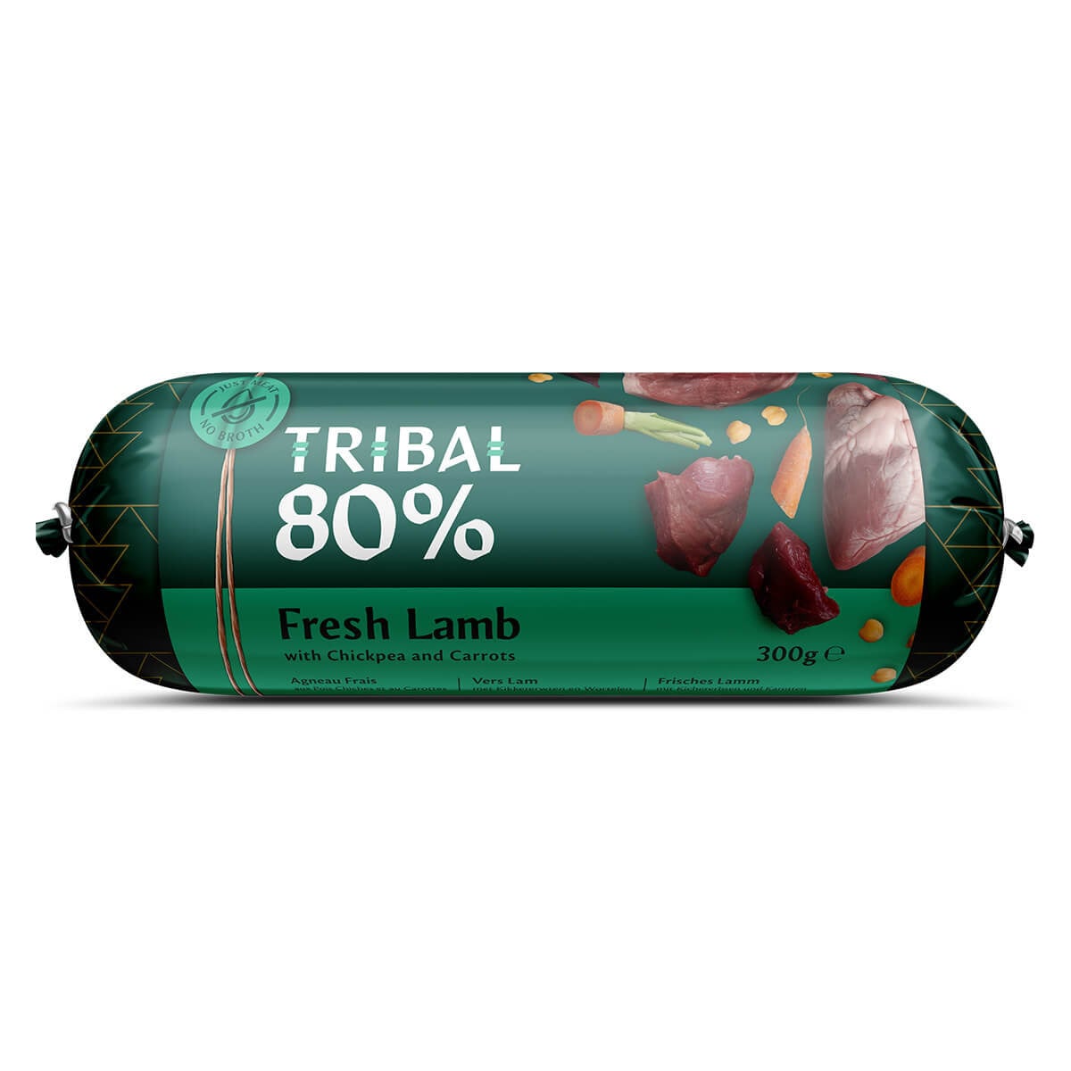 Tribal Gourmet Sausage wet dog food with fresh lamb
