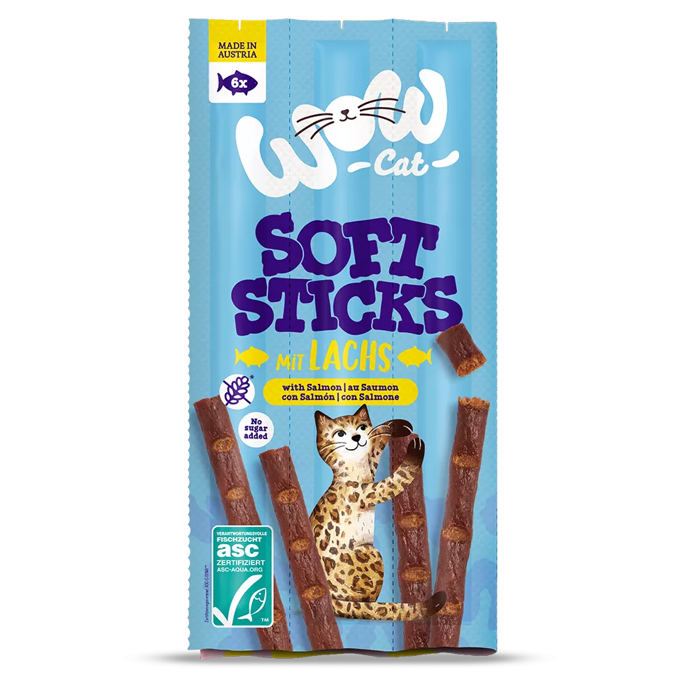 Wow Cat Soft Sticks cat treat soft sticks with salmon