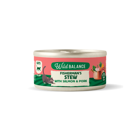 Wild Balance konservai katems su lasisa ir kiauliena