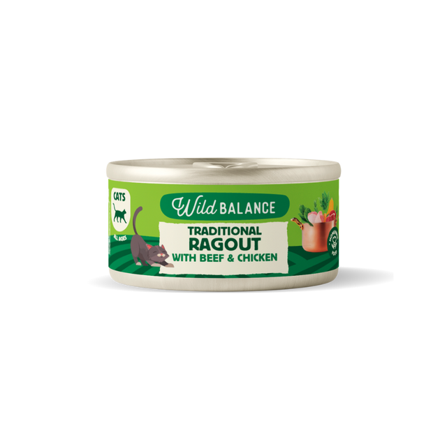 Wild Balance konservai katems su jautiena vistiena ir kiauliena