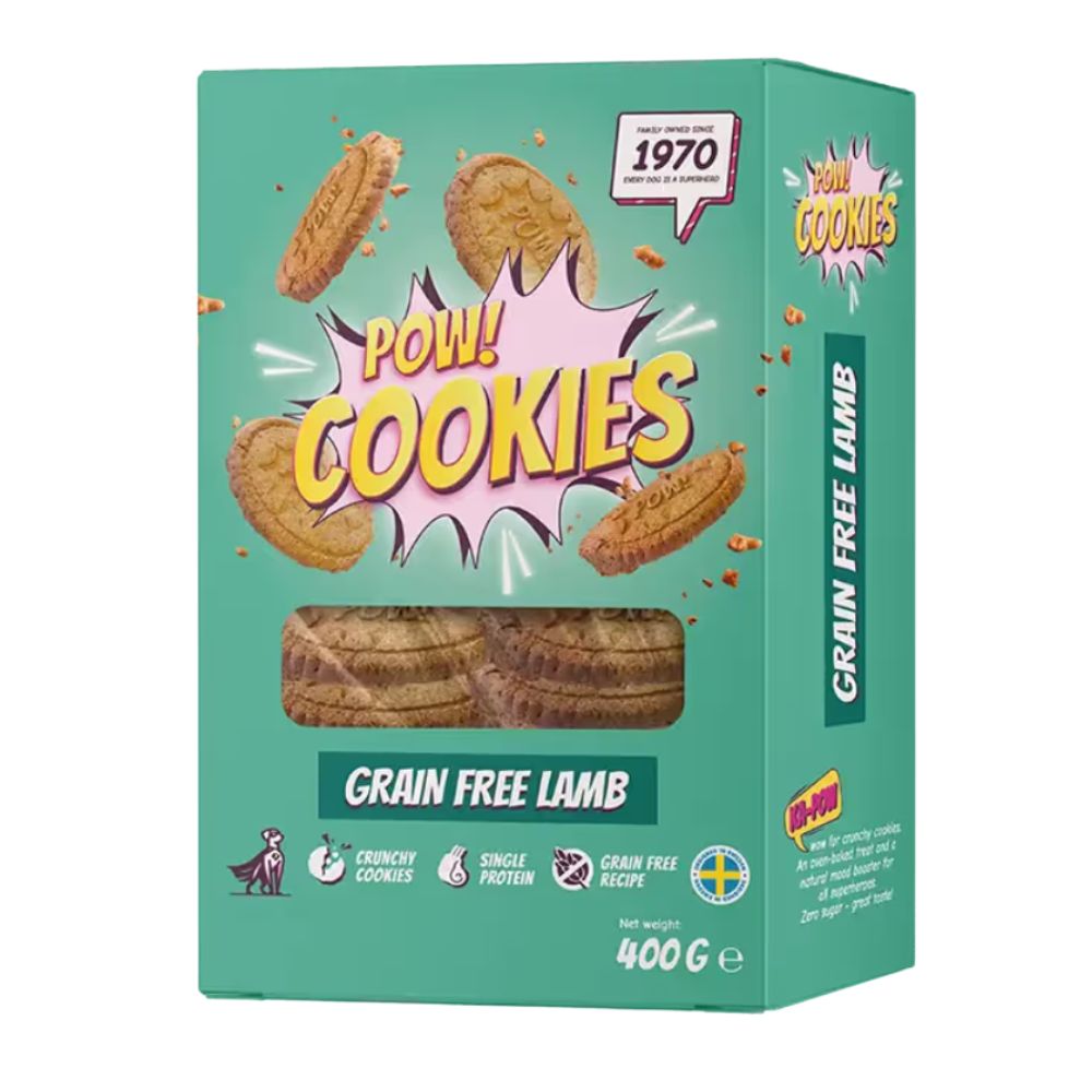 Dog biscuits with lamb, grain-free Pow! Cookies