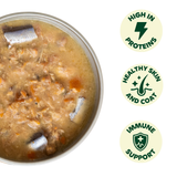Wild Balance Stew for Dogs with Anchovies, Turkey and Apples