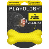 Dvisluoksnis kaulas šunims su natūraliu kvapu "Playology Dual Layer Bone"