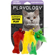 Žuvytės su plunksnomis katėms "Playology Pouncing Feather Fish 3-pack"