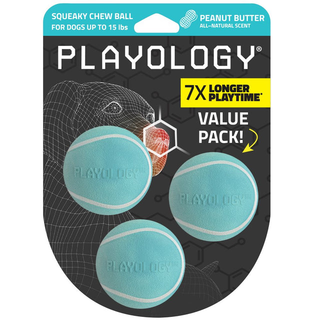 Kamuoliukas šunims su natūraliu kvapu "Playology Squeaky Chew Ball"