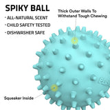 Kamuoliukas šunims su natūraliu kvapu "Playology Spikey Squeaky Chew Ball"