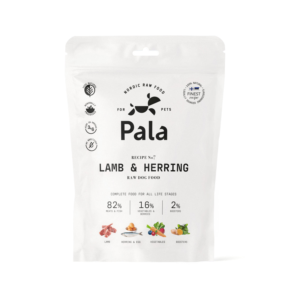 Pala maistas sunims su eriena ir silke receptas Nr 7 - 400g