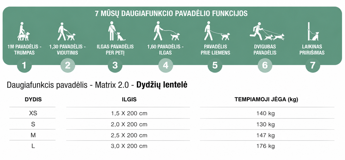 Multi-functional Leash "Max & Molly Matrix 2.0"