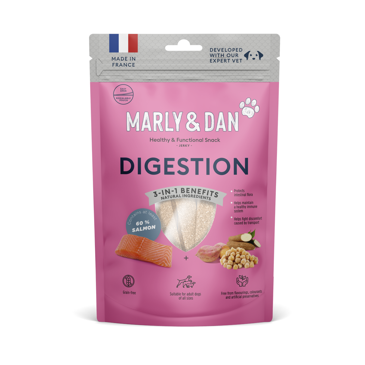 Marly & Dan jerky treats for dogs DIGESTION