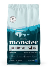 Monster Original Sensitive dry food for sensitive dogs with white fish