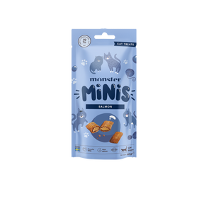 Monster Cat Minis traškūs skanėstai katėms su lašiša