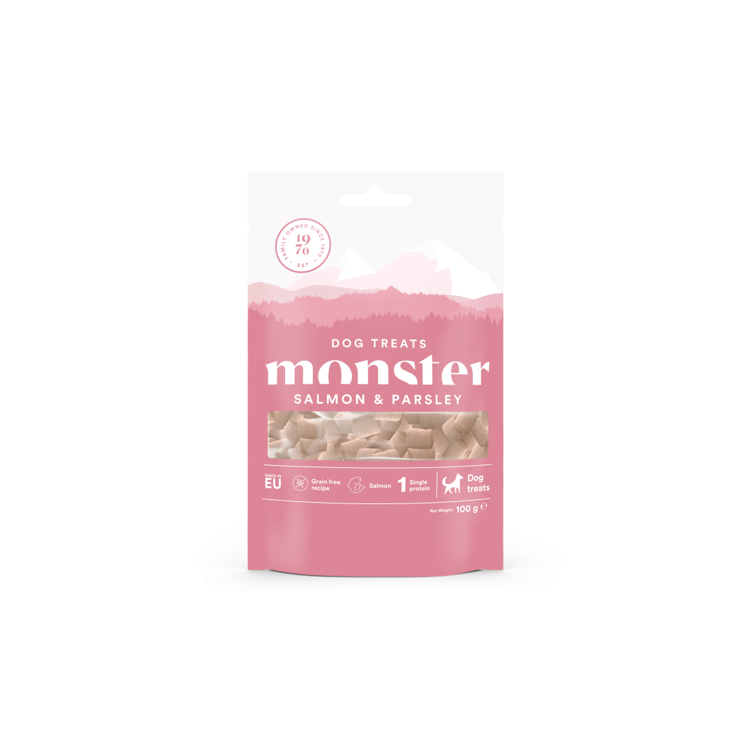 Monster Dog Treats Salmon and Parsley Dog Treats