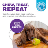 Interactive and treat-filled dog toy "Outward Hound Double-Tuff L Green"