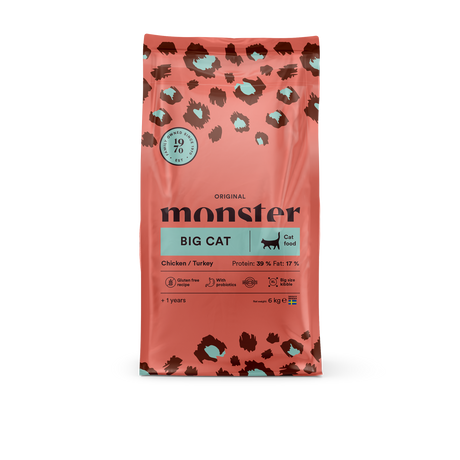 Monster Big Cat Dry Food for Large Breed Cats with Chicken and Turkey