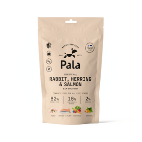 Pala maistas sunims Nr 4 su triusiena silke ir lasisa 100 g