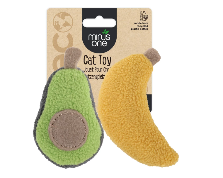 Minus One Fruit Cat Toy Avocado &amp; Banana