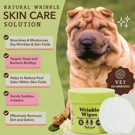 Natural Dog Company Wrinkle Wipes