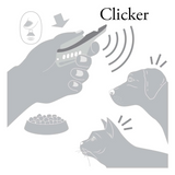 Clicker for training with whistle 2-in-1 "Hunter"