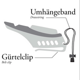 Clicker for training with whistle 2-in-1 "Hunter"