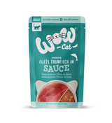 Wow Cat wet food for adult cats with tuna in sauce